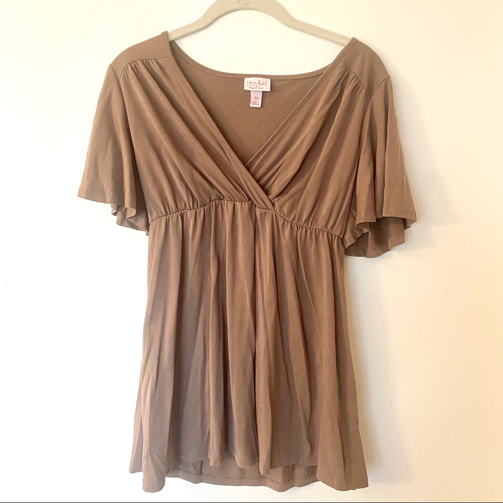 Purple Maternity Blouse